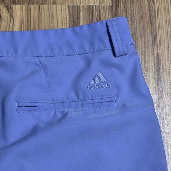 Adidas ClimaLite Golf Shorts Men's  Size 40 Periwinkle Blue Flat Front - Picture 10 of 10